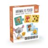 Puzzle Educativ Montessori Animale și hrana lor din 28 de piese
