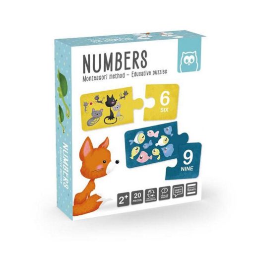 Puzzle Educativ Montessori Învățăm Numerele