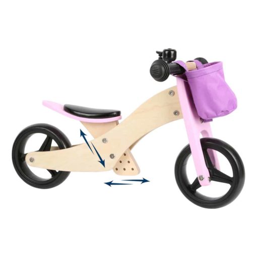Bicicleta si tricicleta 2 in 1 roz d