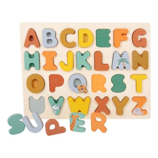 Puzzle cu literele alfabetului b