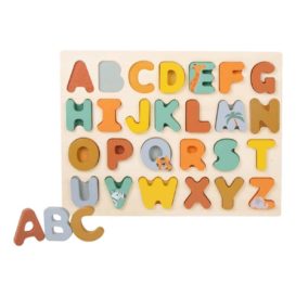 Puzzle cu literele alfabetului c