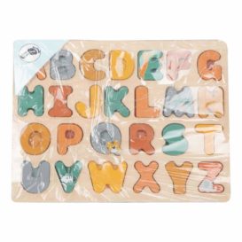 Puzzle cu literele alfabetului e