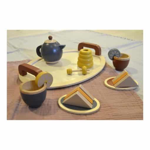3213 Set de ceai cu tavita si accesorii din lemn b