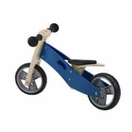 3358 2 in 1 Tricicleta si bicicleta albastra din lemn g
