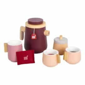 Set de ceai cu briose si accesorii din lemn b