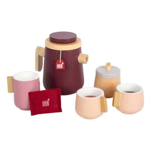 Set de ceai cu briose si accesorii din lemn b
