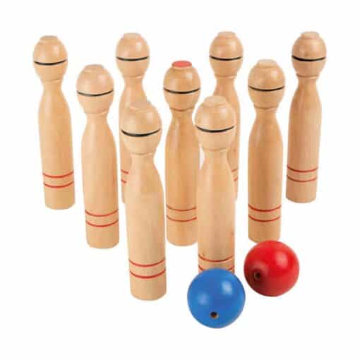 Joc de bowling din lemn