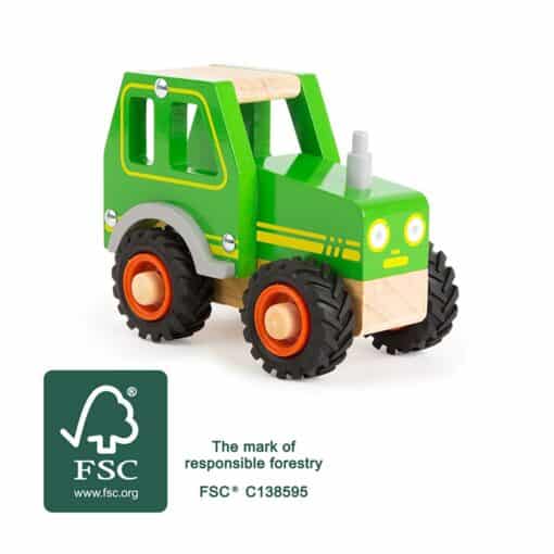 Tractor din lemn pentru copii d