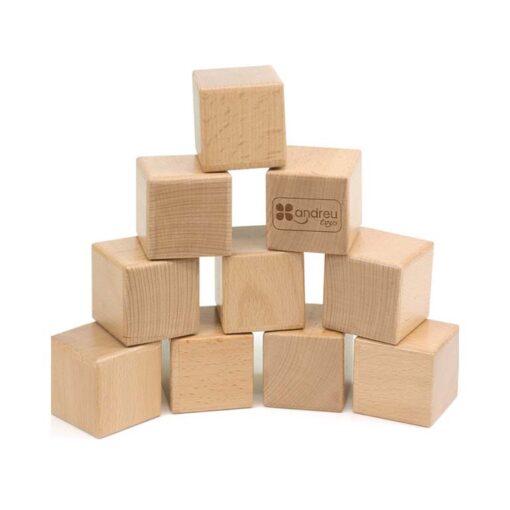 Cuburi din lemn senzoriale cu diferite sunete