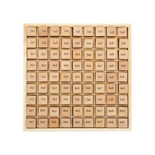 10953 Tabla inmultirii cu 81 de cuburi din lemn e