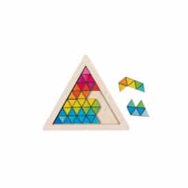 57359 Joc educativ din lemn puzzle ul cu forme colorate b