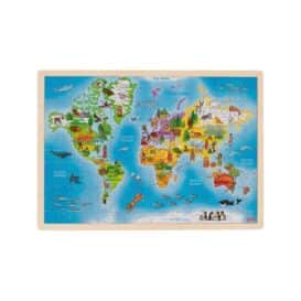 Puzzle cu harta lumii in limba engleza