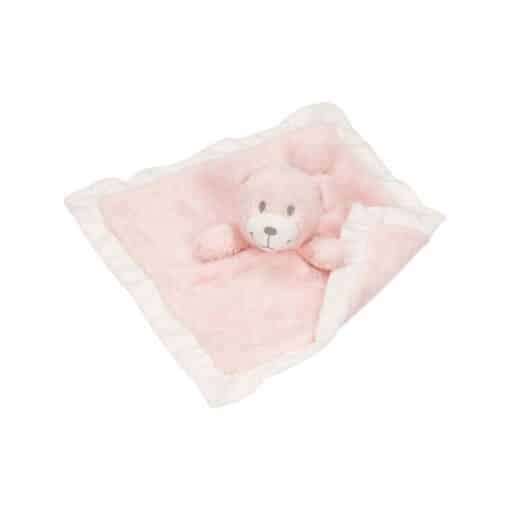 Patura roz pentru bebelusi cu ursulet
